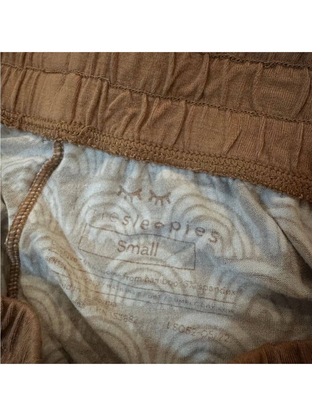 Little Sleepies Pajama Pants Womens Small Rust Rainbows - Picture 2 of 4
